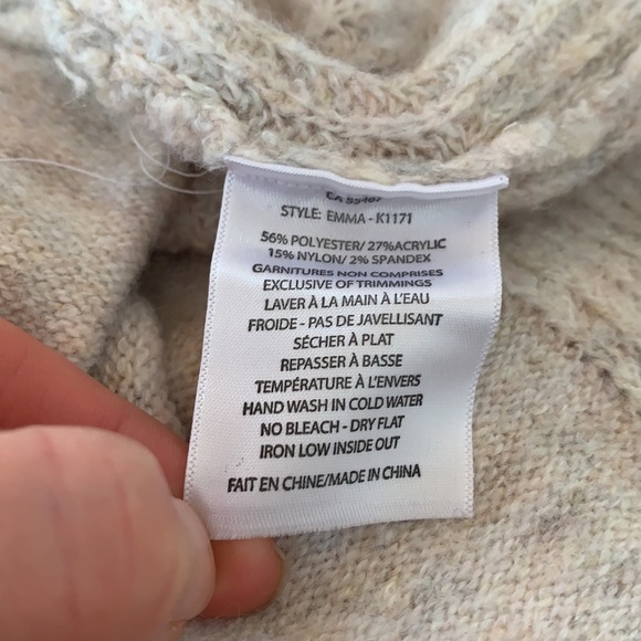 Melissa Nepton open front hooded cardigan. Size small - Picture 6 of 7